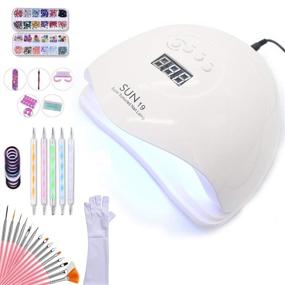 img 3 attached to 💅 Premium 80W UV LED Nail Lamp Dryer with Detachable Base - Quick Drying UV Light LED Lamp for Curing Nails, Suitable for All Gels Polish - 4 Timers Auto Sensing - Perfect for Home and Salon Nail Art - Essential Nail Tools and Accessories