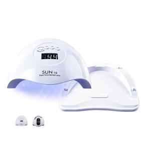 img 4 attached to 💅 Premium 80W UV LED Nail Lamp Dryer with Detachable Base - Quick Drying UV Light LED Lamp for Curing Nails, Suitable for All Gels Polish - 4 Timers Auto Sensing - Perfect for Home and Salon Nail Art - Essential Nail Tools and Accessories