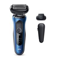 braun electric razor series 6 6020s: ultimate electric foil shaver for men - precision trimming, wet & dry, rechargeable logo