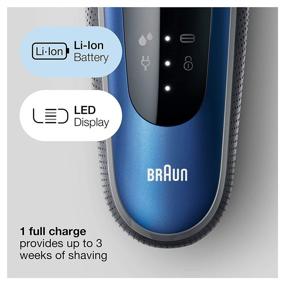 img 1 attached to Braun Electric Razor Series 6 6020s: Ultimate Electric Foil Shaver for Men - Precision Trimming, Wet & Dry, Rechargeable