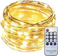 🎄 er chen 33ft warm white led string lights - 100 fairy starry lights on 10m silver coated copper wire for christmas decoration logo