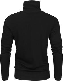 img 2 attached to 👕 Men's Knitted Sweatshirts and Turtleneck T-Shirts from Derminpro - Clothing, T-Shirts & Tanks