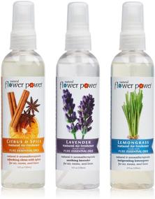 img 4 attached to Plant-Based Air Freshener Spray - Natural Flower Power Scented with Pure Essential 🌿 Oils, Eliminates Odors in Rooms and on Pillows, Non-Aerosol, 4 oz (Pack of 3)