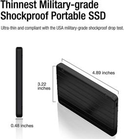 img 3 attached to 💪 Silicon Power 2TB Rugged Portable External SSD USB 3.1 Gen 2 (USB3.2) with USB-C to USB-C/USB-A Cables - Ideal for PC, Mac, Xbox, PS4, PS5: Bolt B75 Pro