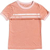 roxy girls vintage t shirt orange girls' clothing logo