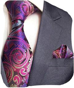 img 4 attached to GUSLESON Floral Pocket Necktie 0751 05 Men's Accessories in Ties, Cummerbunds & Pocket Squares
