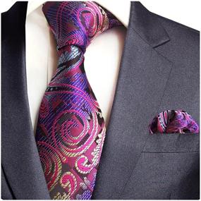 img 3 attached to GUSLESON Floral Pocket Necktie 0751 05 Men's Accessories in Ties, Cummerbunds & Pocket Squares