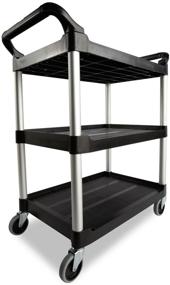 img 3 attached to Rubbermaid Commercial Three Shelf Capacity FG342488BLA