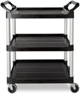 rubbermaid commercial three shelf capacity fg342488bla logo