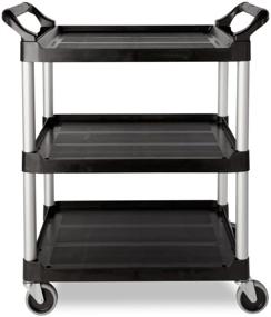 img 4 attached to Rubbermaid Commercial Three Shelf Capacity FG342488BLA