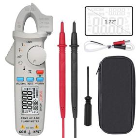 img 3 attached to Bside 1MA DC/AC Clamp Meter True RMS 6000 Counts Temperature Low Impedance Voltage Amp V-Alert Live Wire Check Tester With Back Clip