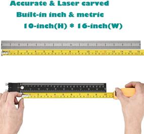 img 2 attached to 🔧 Cabinet Hardware Jig - Durable Metal Drilling Template with 5mm & 4.2mm Holes for Knob/Handle/Pull Installation. Includes 2 Drill Bits, Fittings Set, and Inch/Metric(2 Scale) Measurement