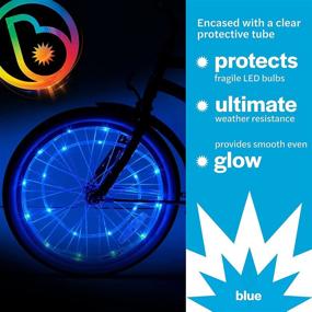 img 2 attached to WheelBrightz LED Bike Wheel Lights by Brightz - Pack of 2 Wheel Lights for Bicycle Decoration - Top 2021 Stocking Stuffer Present for Kids, Teens, Boys, Girls, Men, Women