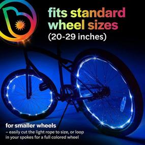 img 1 attached to WheelBrightz LED Bike Wheel Lights by Brightz - Pack of 2 Wheel Lights for Bicycle Decoration - Top 2021 Stocking Stuffer Present for Kids, Teens, Boys, Girls, Men, Women