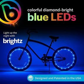 img 3 attached to WheelBrightz LED Bike Wheel Lights by Brightz - Pack of 2 Wheel Lights for Bicycle Decoration - Top 2021 Stocking Stuffer Present for Kids, Teens, Boys, Girls, Men, Women