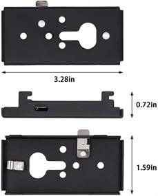 img 3 attached to 🔊 Превосходная пара черных настенных кронштейнов для Bose SlideConnect WB-50 WB 50 - UB 20-II/UB-20 | Идеально подходит для систем Bose Lifestyle, Acoustimass, CineMate и SoundTouch, включая ST520, ST525, 525III, ST535, 535III, CM520.