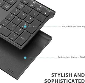 img 1 attached to 💻 iClever DK03 Bluetooth Keyboard: Multi-Device Wireless Keyboard for Mac, iPad & Apple – Connect Up to 3 Devices (Black)