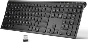 img 4 attached to 💻 iClever DK03 Bluetooth Keyboard: Multi-Device Wireless Keyboard for Mac, iPad & Apple – Connect Up to 3 Devices (Black)