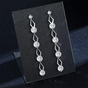 img 3 attached to 💎 SBLING Platinum Plated CZ Earrings for Girls - Sparkling Jewelry