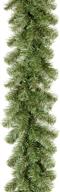 9 feet national tree company artificial christmas garland, kincaid spruce, green - christmas collection logo