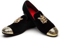 👞 meijiana loafers: elegant velvet smoking slippers for men's sophisticated style logo