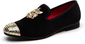 img 3 attached to 👞 MEIJIANA Loafers: Elegant Velvet Smoking Slippers for Men's Sophisticated Style