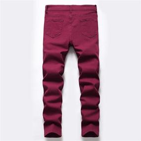 img 3 attached to Skinny Elastic Distressed Stretch Fashion Boys' Clothing : Jeans