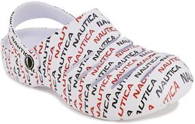 img 4 attached to 👞 Nautica Women's Slip-On Clogs in White - Size 7, Stylish and Comfy Women's Shoes