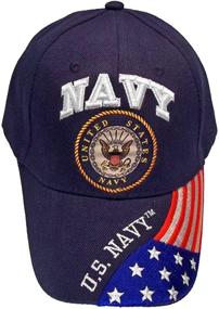 img 1 attached to Navy Veteran Baseball Embroidered USA