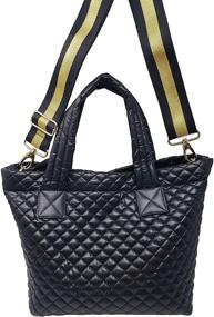 img 2 attached to ClaraNY Comfortable Weight Quilted Repellent Women's Handbags & Wallets