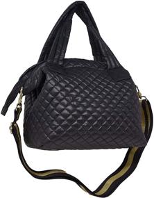 img 3 attached to ClaraNY Comfortable Weight Quilted Repellent Women's Handbags & Wallets