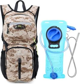 img 4 attached to 🥾 Sporting Hiking Backpack - Lightweight Hydration Pack with 2L TPU Water Bladder