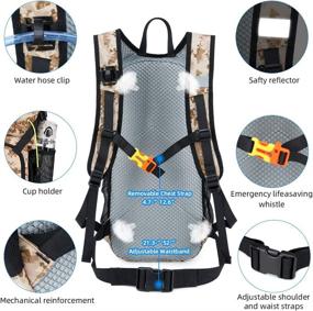 img 2 attached to 🥾 Sporting Hiking Backpack - Lightweight Hydration Pack with 2L TPU Water Bladder