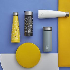 img 1 attached to 🥤 S'ip by S'well Stainless Steel Water Bottle - 15 Ounces - Sunny Side - Double-Walled Vacuum-Insulated for Cold and Hot Food and Drinks - No Condensation - BPA-Free Water Bottle