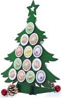 🎄 christmas tree coffee pod holder - k-cup organizer and storage for kcup pods, 12 days of christmas advent calendar, reusable holiday decoration gift, xmas present (kcups not included) логотип