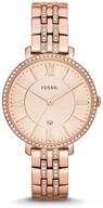 fossil es3546 jacqueline gold tone stainless logo