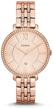 fossil es3546 jacqueline gold tone stainless logo