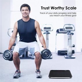 img 3 attached to Precision Digital Body Weight Bathroom Scale - Step-On Technology, Large Non Slip Platform, LCD Display - 400lbs/180kg Capacity