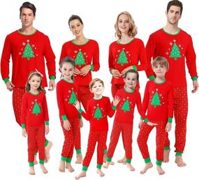 img 2 attached to 🎄 Perfect Festive Pajamas for the Whole Family: Boys' Matching Christmas Sleepwear by Sleepwear & Robes