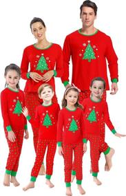 img 1 attached to 🎄 Perfect Festive Pajamas for the Whole Family: Boys' Matching Christmas Sleepwear by Sleepwear & Robes