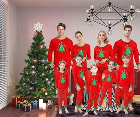 img 3 attached to 🎄 Perfect Festive Pajamas for the Whole Family: Boys' Matching Christmas Sleepwear by Sleepwear & Robes