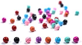 img 1 attached to 🔔 50 Pieces Colorful Jingle Bells Christmas Crafts, iKammo 14mm Small DIY Bells for Bracelets, Anklets, Necklaces, Knitting, and Jewelry Making