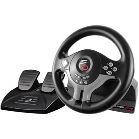 img 4 attached to Супердрайв SV200: Ультимативное гоночное рулевое колесо с педалями и переключателями для Nintendo Switch, PS4, Xbox One и PC