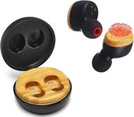 🎧 symphonized snrgy true wireless earbuds – premium stereo sound – extended 25-hour music playback – cozy wood cordless headphones with charging case – bluetooth 5.0 [with in-ear mic] logo