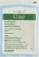 🩹 curad non-stick sterile pads (100-pack) for gentle wound dressing and absorption - no adherence logo