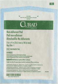 img 3 attached to 🩹 Curad Non-Stick Sterile Pads (100-Pack) for Gentle Wound Dressing and Absorption - No Adherence