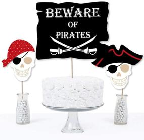 img 2 attached to Beware Pirates Birthday Centerpiece Toppers