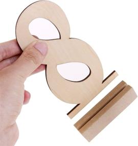 img 3 attached to 🎉 Enhance Your Wedding Decor with the ROSENICE 20pcs 1-20 Wooden Table Number Holders