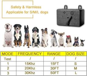 img 3 attached to 🐶 UANAX Sonic Barking Control Device - Ultrasonic Dog Bark Deterrent with 50 FT Range, Mini Sonic Repellent for Effective No Bark Training and Security for Dogs