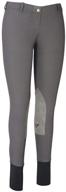 👖 tuffrider women's ribb lowrise pull-on breeches: durable and easy to wear логотип